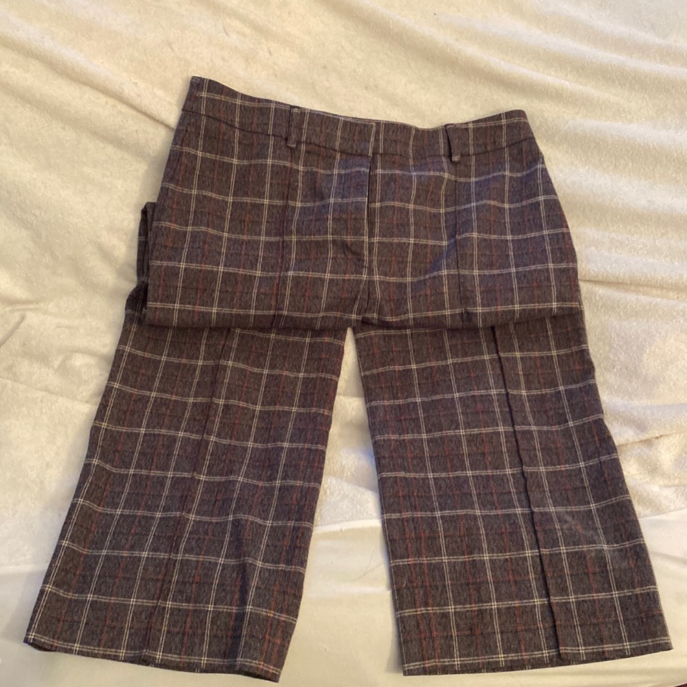 High rise, cropped express plaid trouser